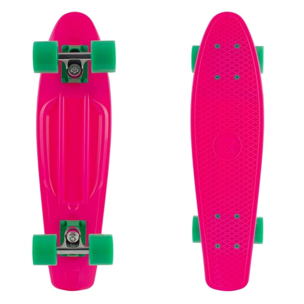 Retrospec Quip Skateboard 22.5 Classic Retro Plastic Cruiser Complete Skateboard